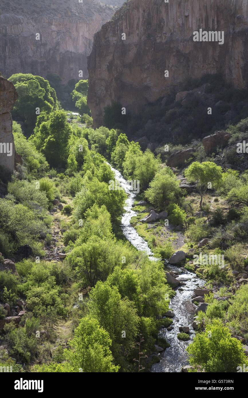 The Aravaipa Creek flows down the 11mile long Aravaipa Canyon
