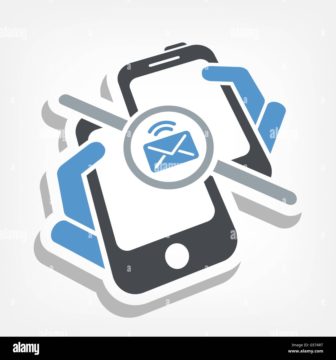 Message sending icon Stock Vector Image & Art - Alamy