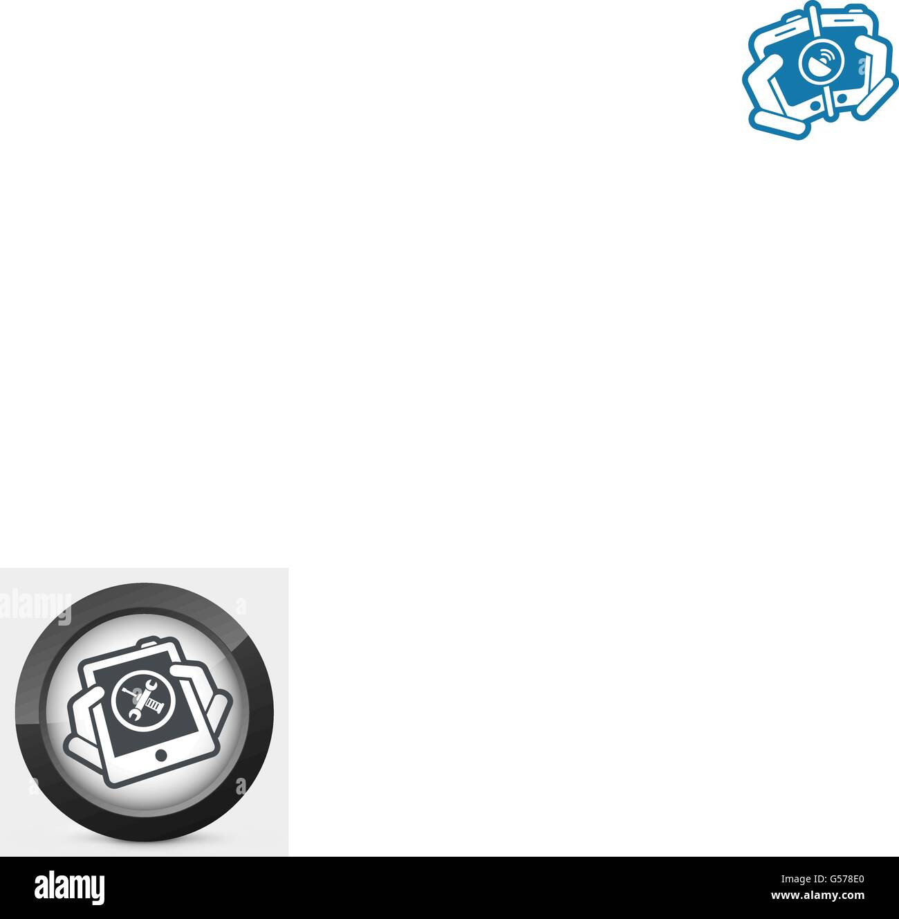 Touchscreen device setting Stock Vector Image & Art - Alamy