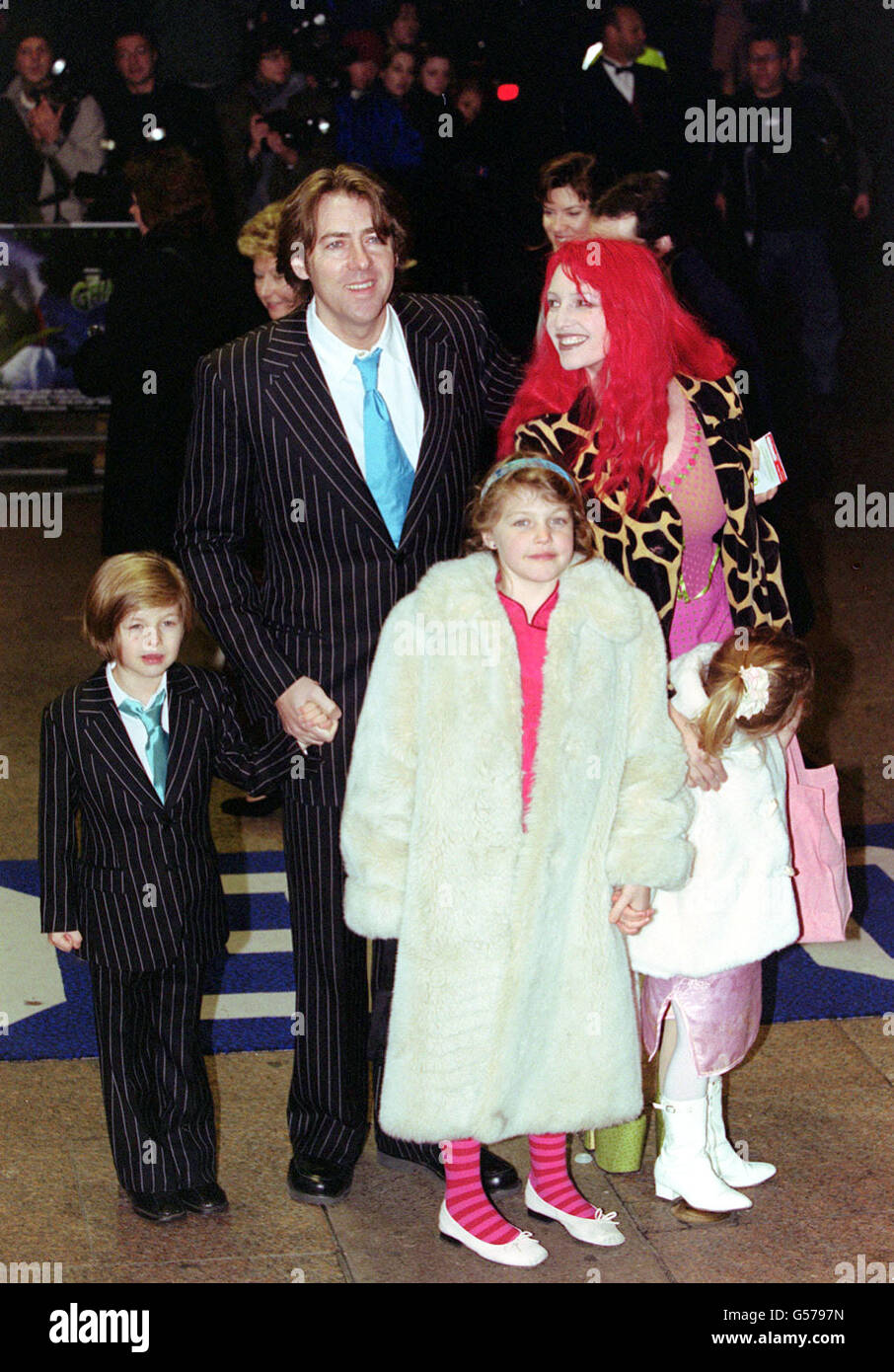 Grinch Jonathan Ross & family Stock Photo