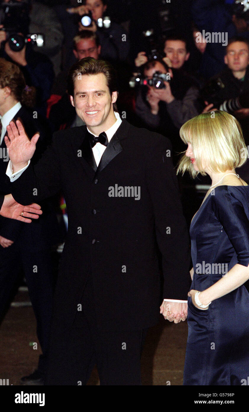 Grinch jim carrey wife stock photo alamy