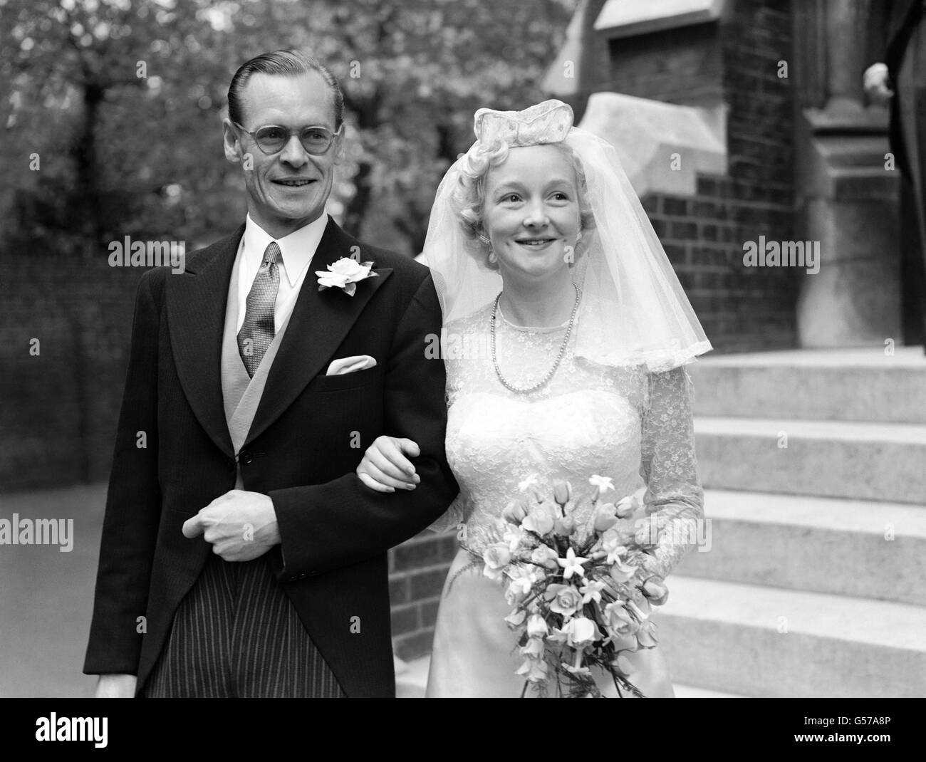 Weddings - Bill Worsley and Beryl Reid Wedding - Kensington, London Stock Photo
