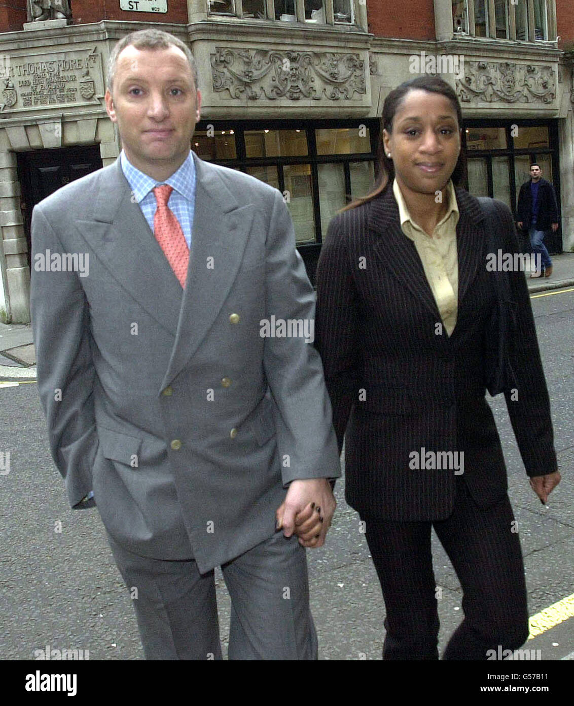 Middle distance runner Diane Modahl and her husband Vicente arrive at the High Court in London. Former world champion sprinter Linford Christie told the Court that a member of the committee which banned Mrs Modahl believed all athletes were on drugs. *... Christie was giving evidence in 34-year-old Mrs Modahl's 1 million damages action against the British Athletic Federation, now in administration and superseded by UK Athletics, over the four-year ban imposed in December 1994. Stock Photo