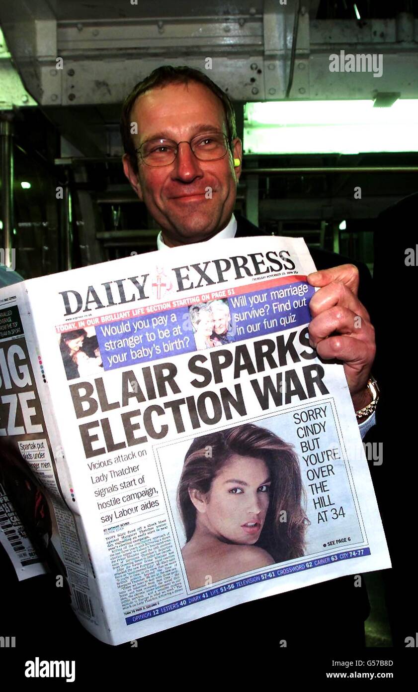 Daily express newspaper front page hires stock photography and images