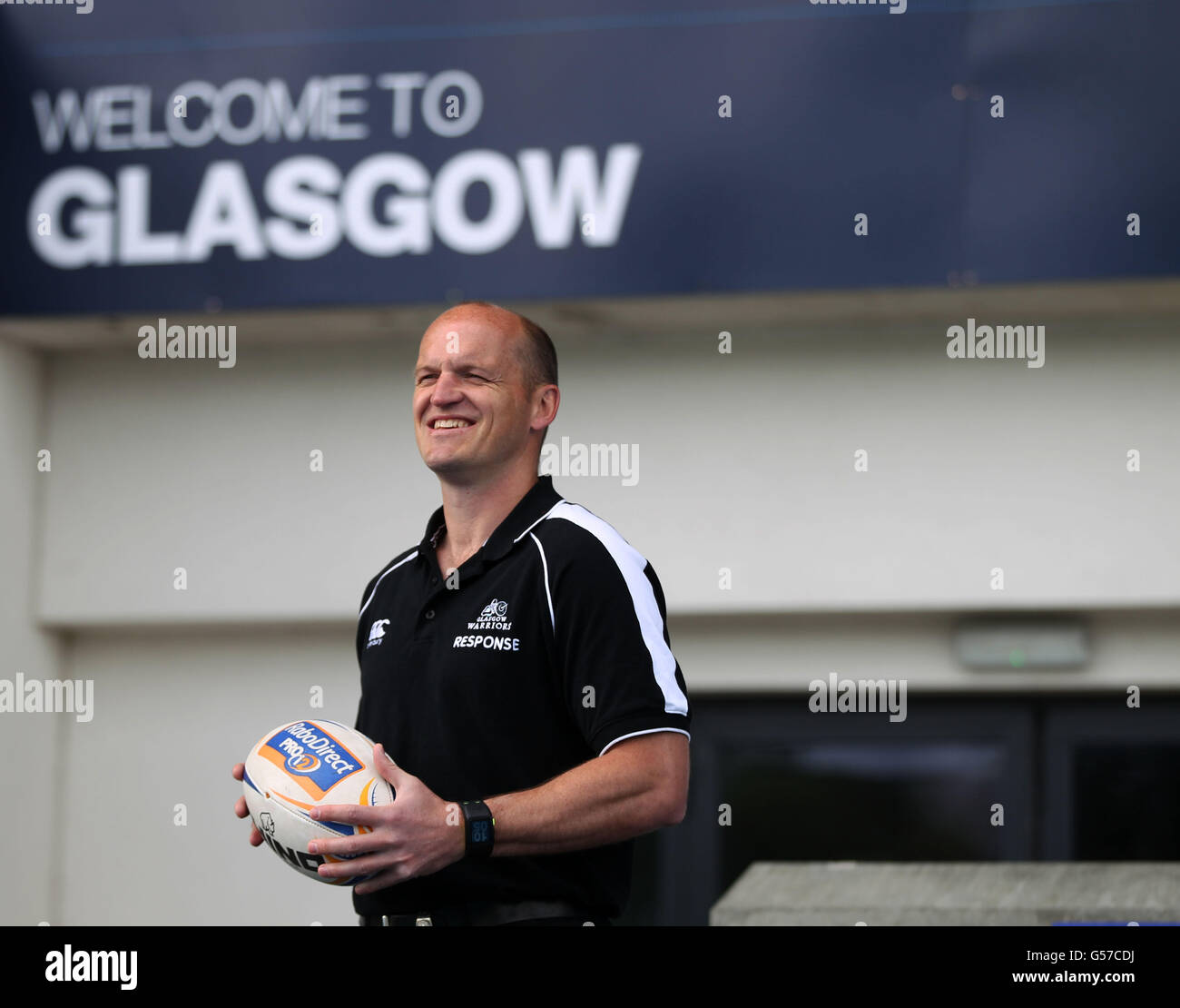 Rugby Union Gregor Townsend Photocall Scotstoun Stadium Stock Photo