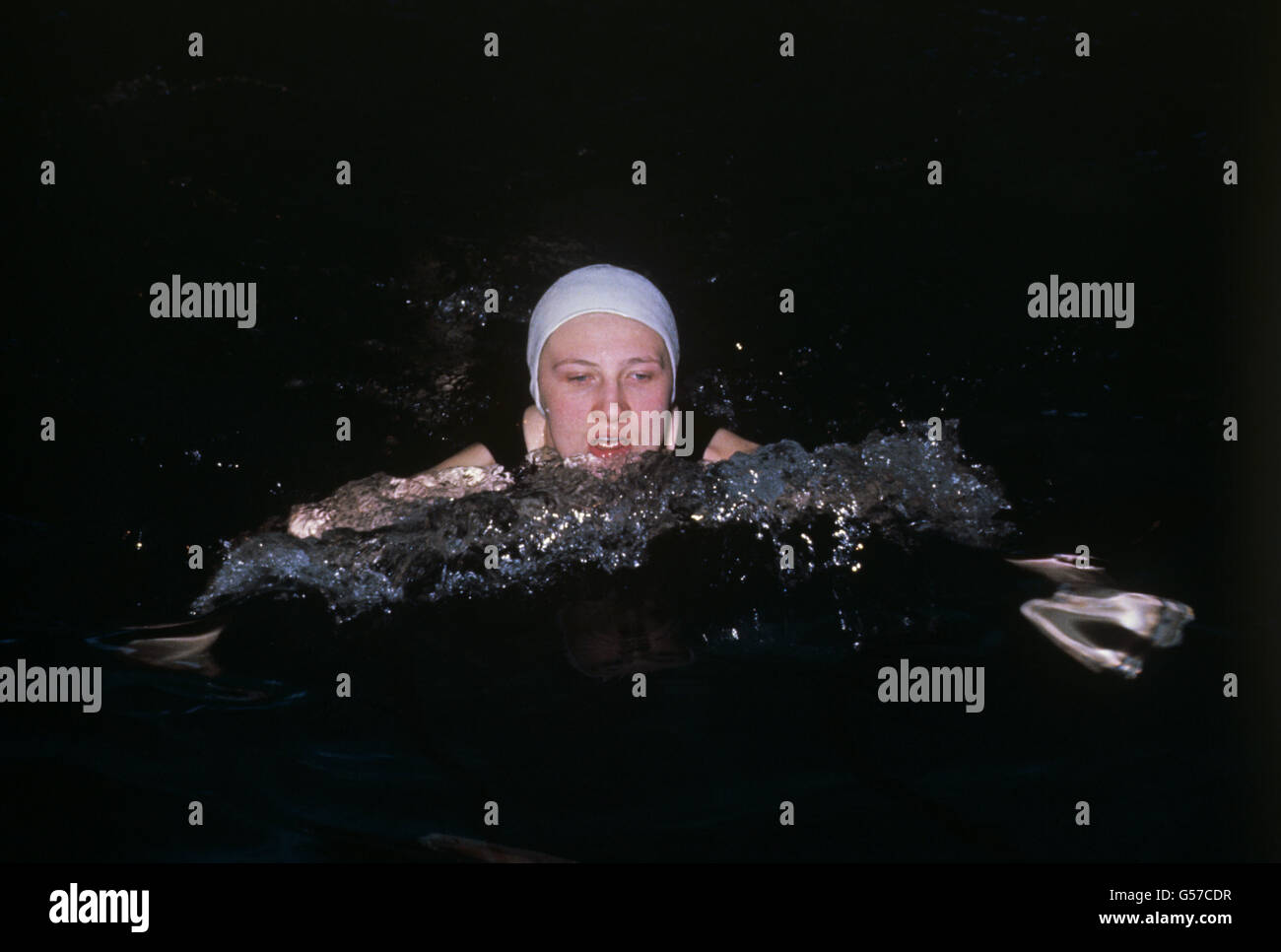 Swimming Anita Lonsbrough Stock Photo Alamy