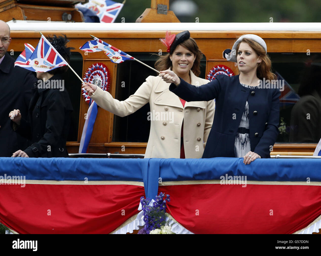 Diamond Jubilee celebrations Thames Pageant Stock Photo Alamy
