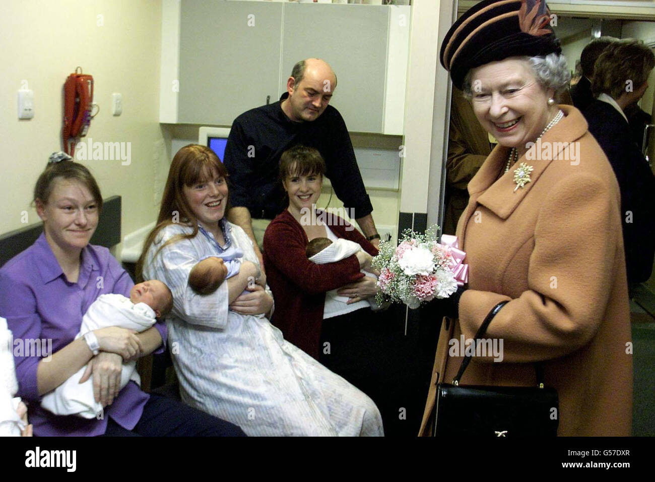 Britain's Queen Elizabeth II visits the New Maternity Unit, Sunderland