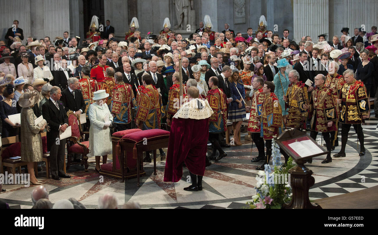 A service of thanksgiving to celebrate the Diamond Jubilee of Queen