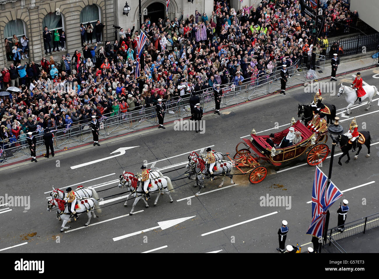 Diamond Jubilee celebrations Stock Photo Alamy