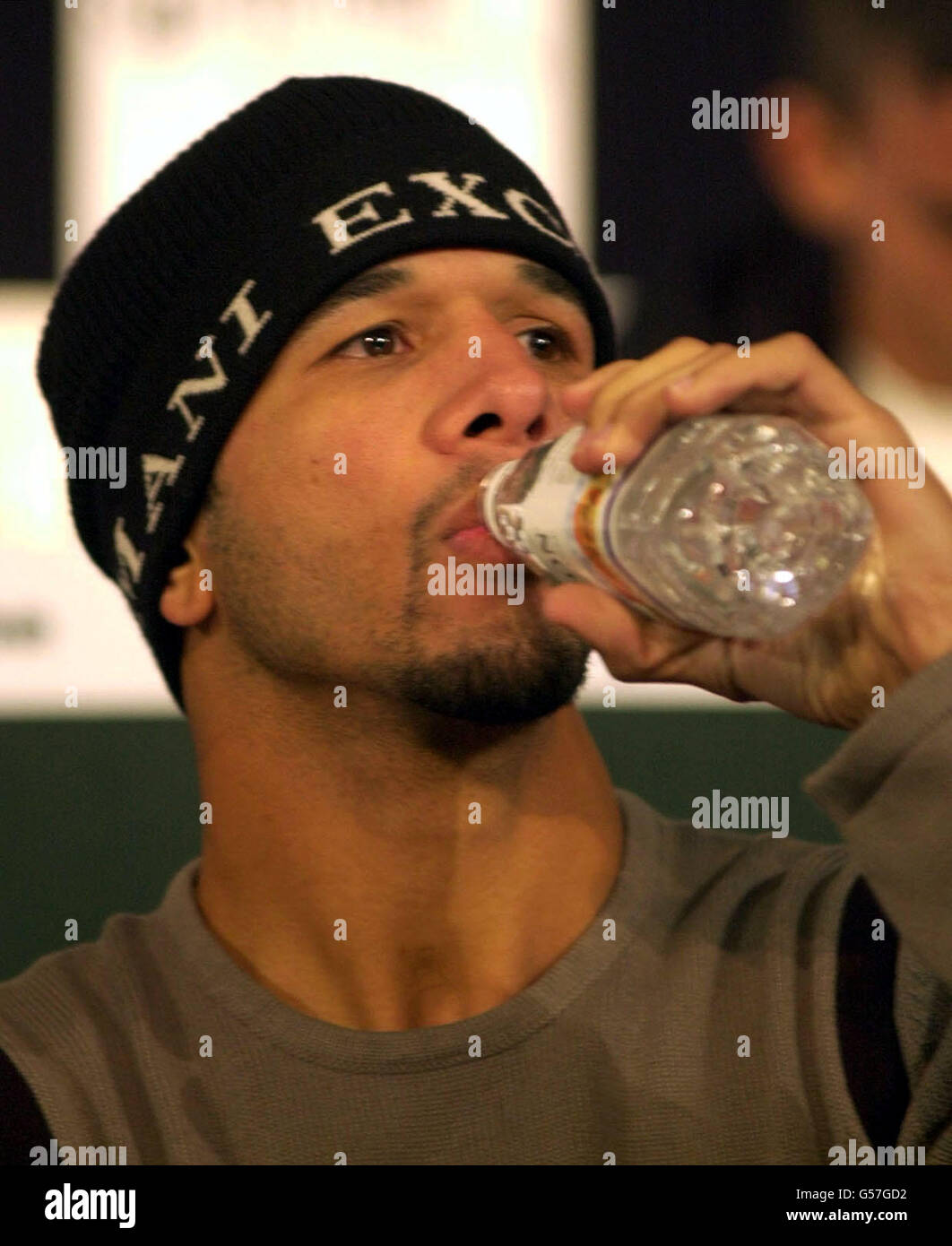 Daniel Santos boxing match Stock Photo Alamy