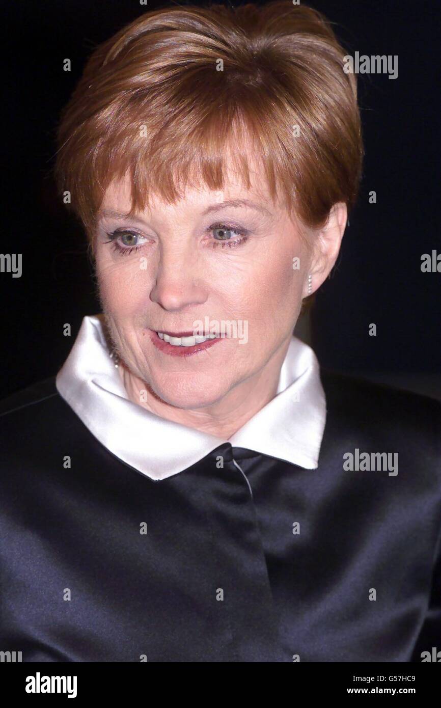 BBC Watchdog presenter Anne Robinson arrives at the British Comedy Awards 2000 presentation, in London. *02/01/01 Research has shown that the most popular slogan on a t-shirt for the year 2000 was ; 'You are the weakest link, goodbye' from Robinson's TV Quiz programme The Weakest Link. Anne Robinson's putdown is the line she uses to despatch losers from the hit BBC1 and BBC2 show. Stock Photo