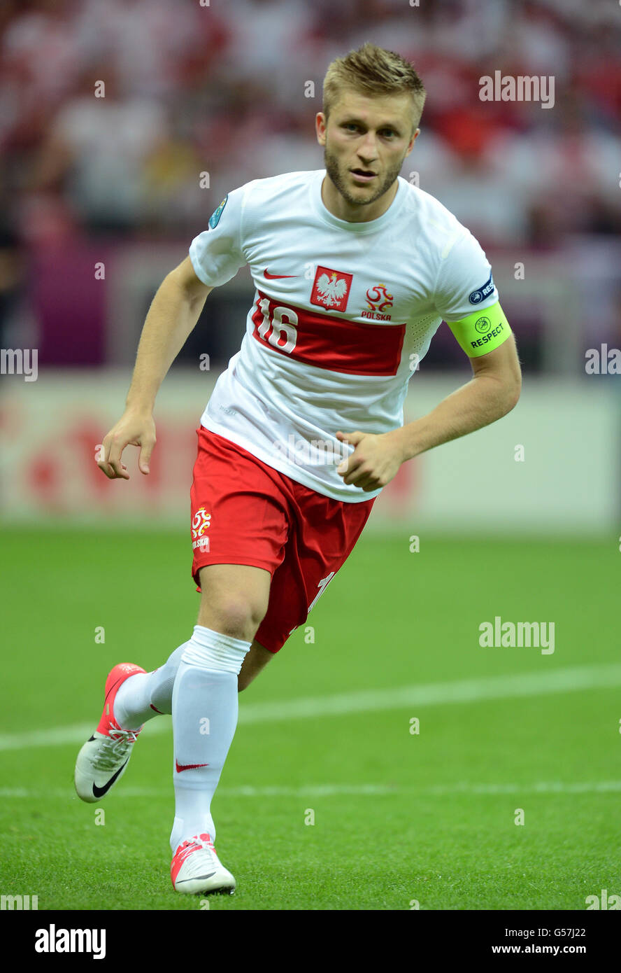 Soccer - UEFA Euro 2012 - Group A - Poland v Greece - National Stadium. Poland's Jakub Blaszczykowski Stock Photo