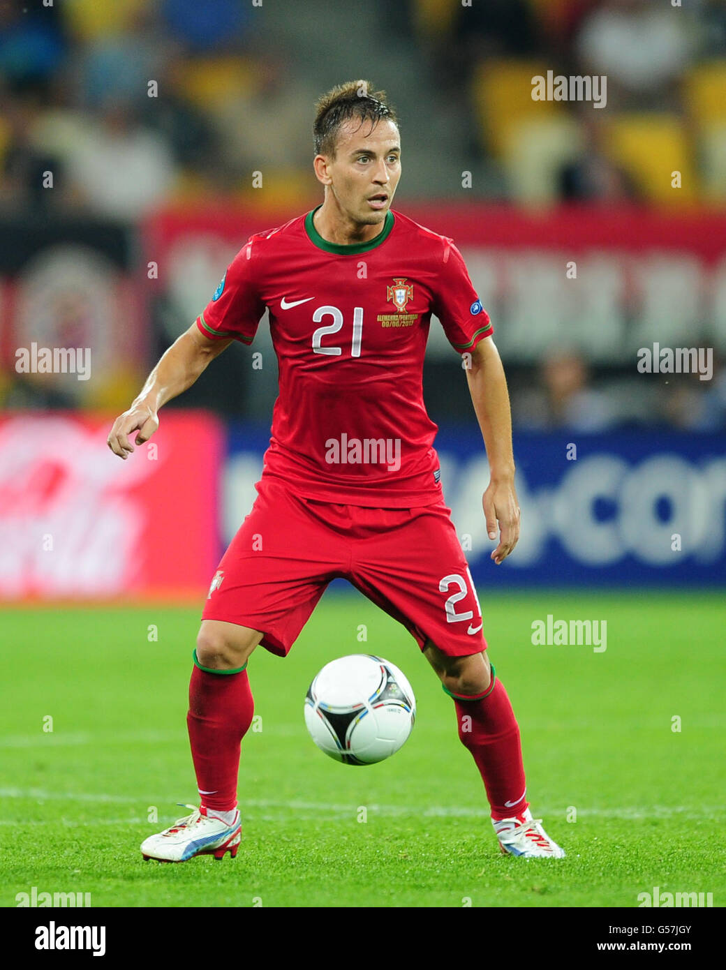 Soccer - UEFA Euro 2012 - Group B - Germany v Portugal - Arena Lviv. Portugal's Joao Pereira Stock Photo