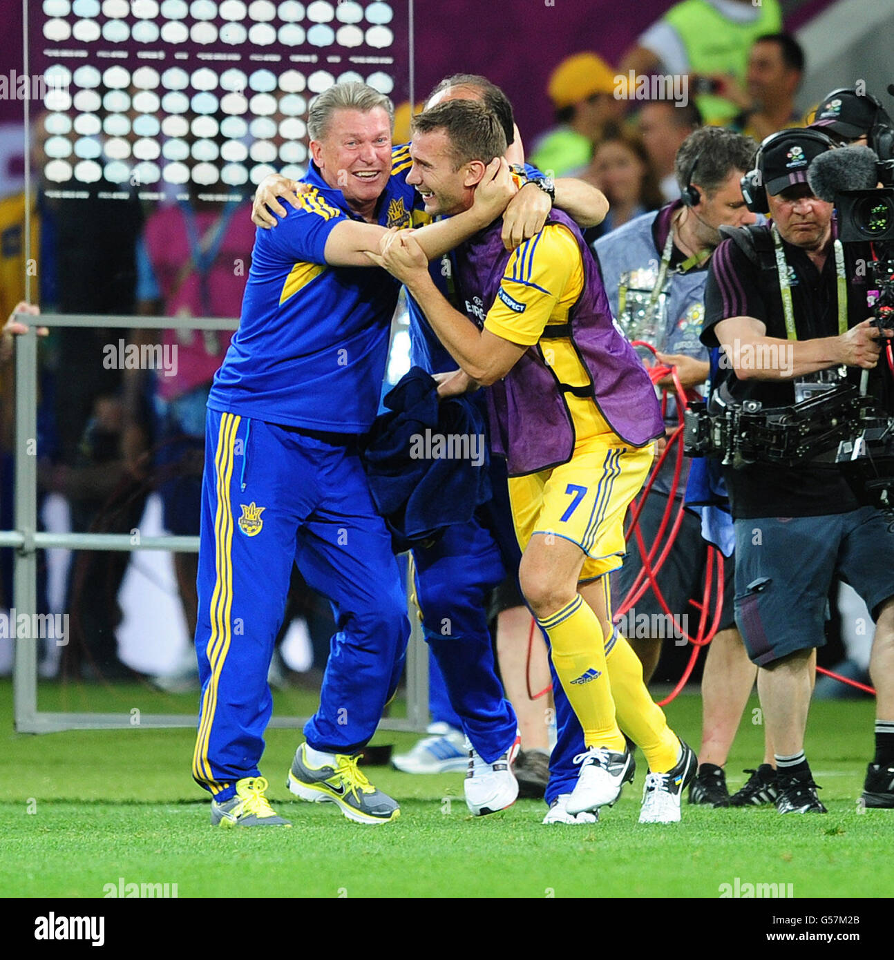 Andriy shevchenko euro 2012 celebrates hi-res stock photography