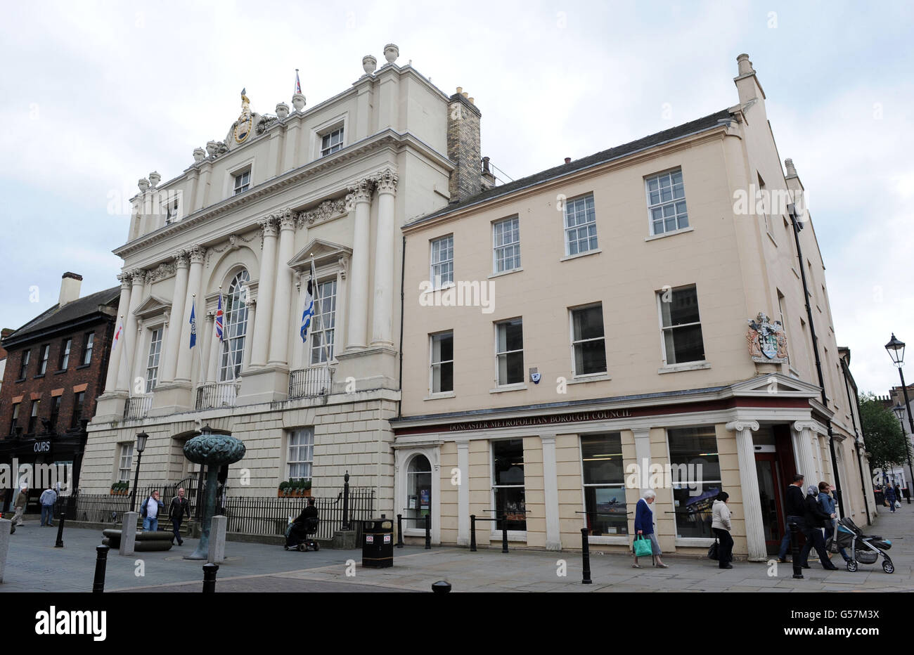 A general view of the mansion house in Doncaster town centre, South Yorkshire. Stock Photo