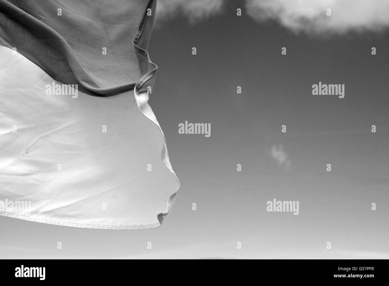 Lifeguard flags Black and White Stock Photos & Images Alamy