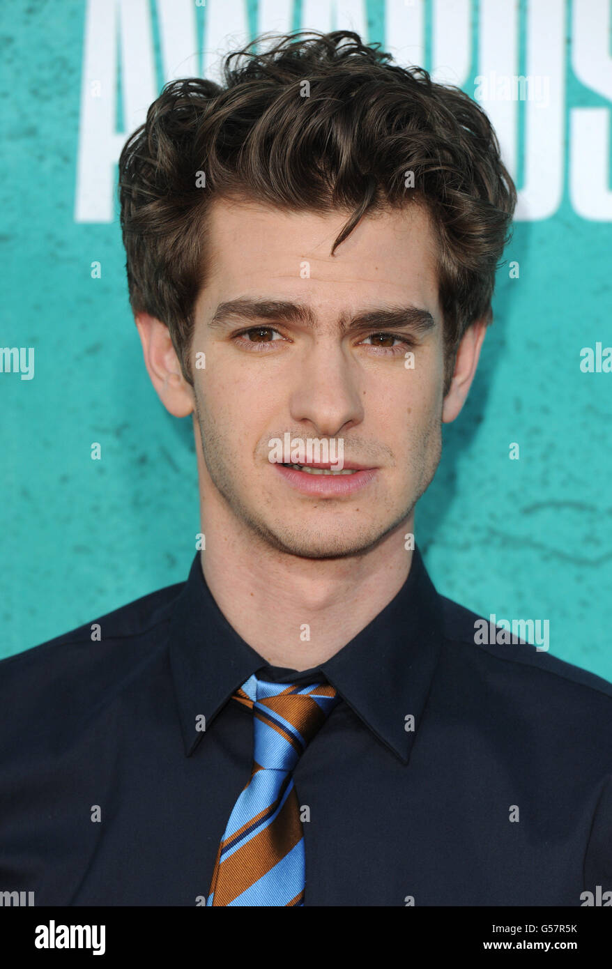 Andrew Garfield arriving at the MTV movie awards 2012, Universal City
