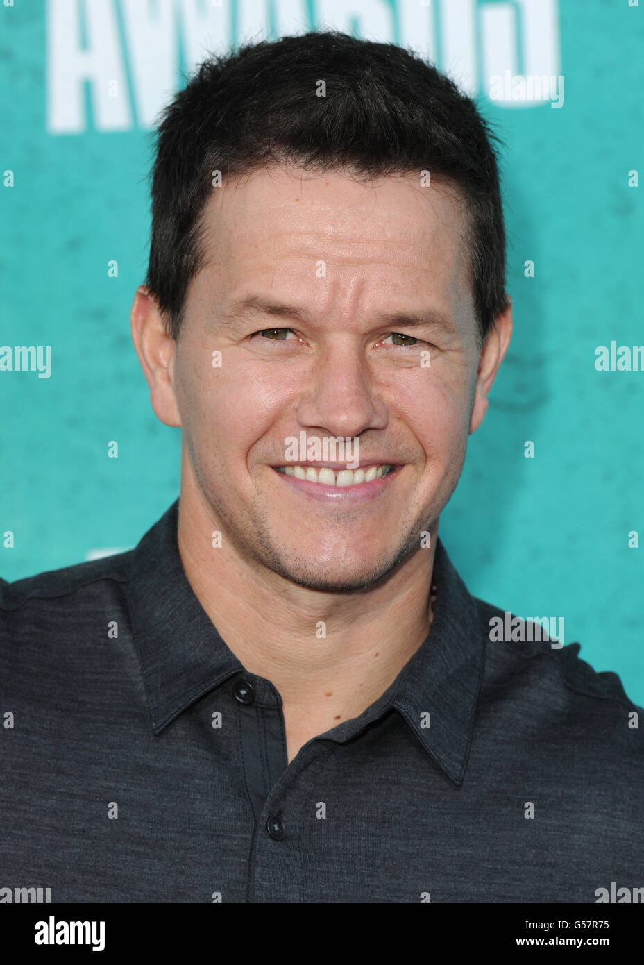 Mark Wahlberg arriving at the MTV movie awards 2012, Universal City, Los Angeles. Stock Photo