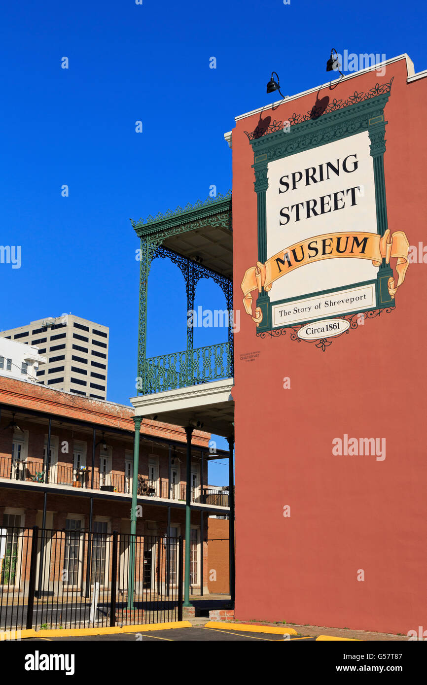 Spring Street Museum, Shreveport, Louisiana, USA Stock Photo