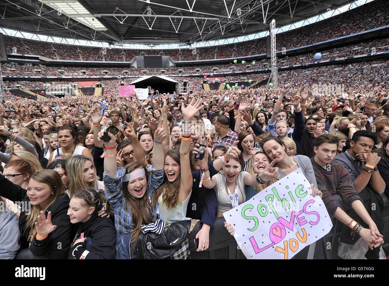 The crowd during capital fms summertime ball at wembley stadium hi-res  stock photography and images - Alamy