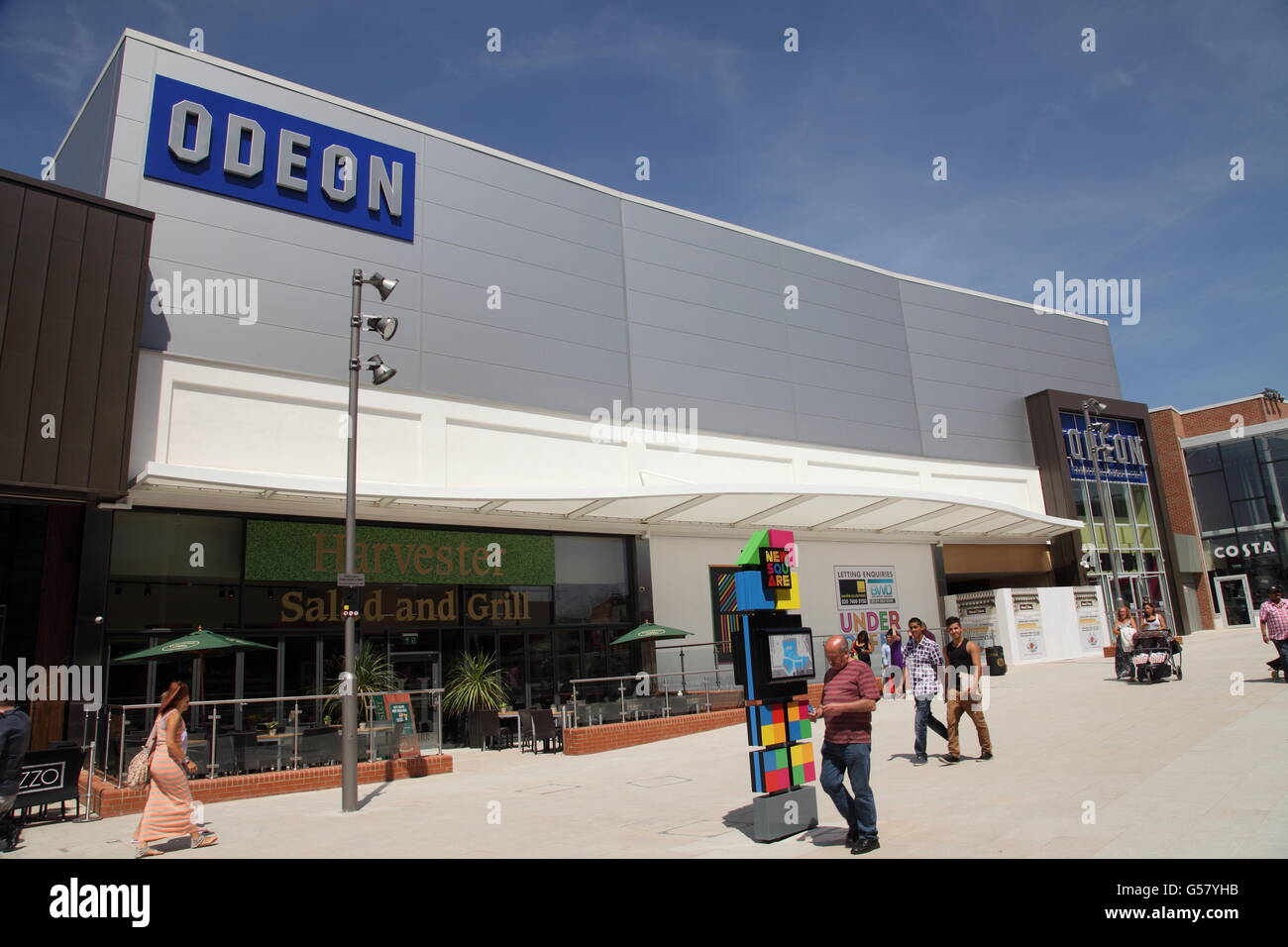 The Odeon Cinema in New Square shopping centre, West Bromwich, Stock Photo