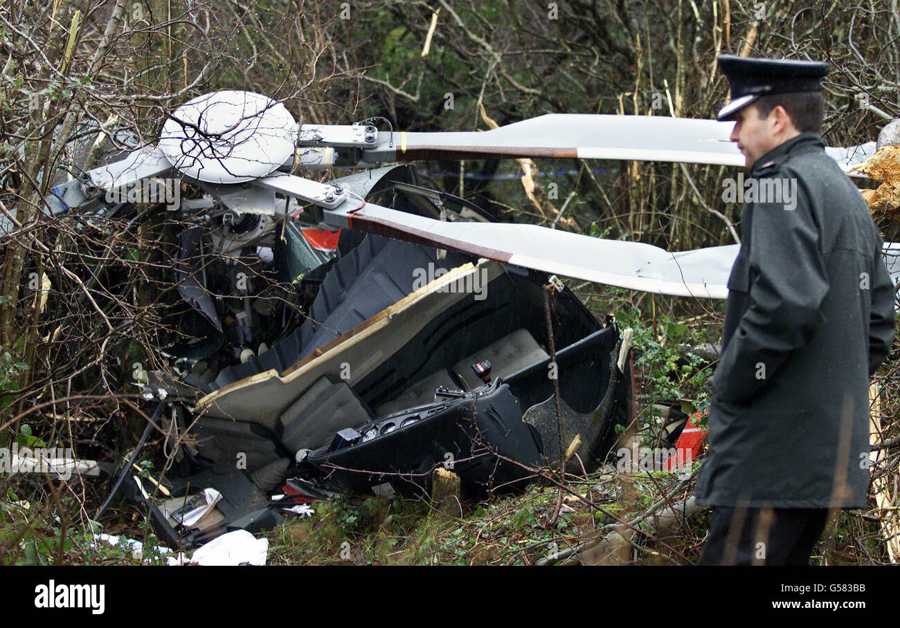 Helicopter crash in Ireland Stock Photo Alamy