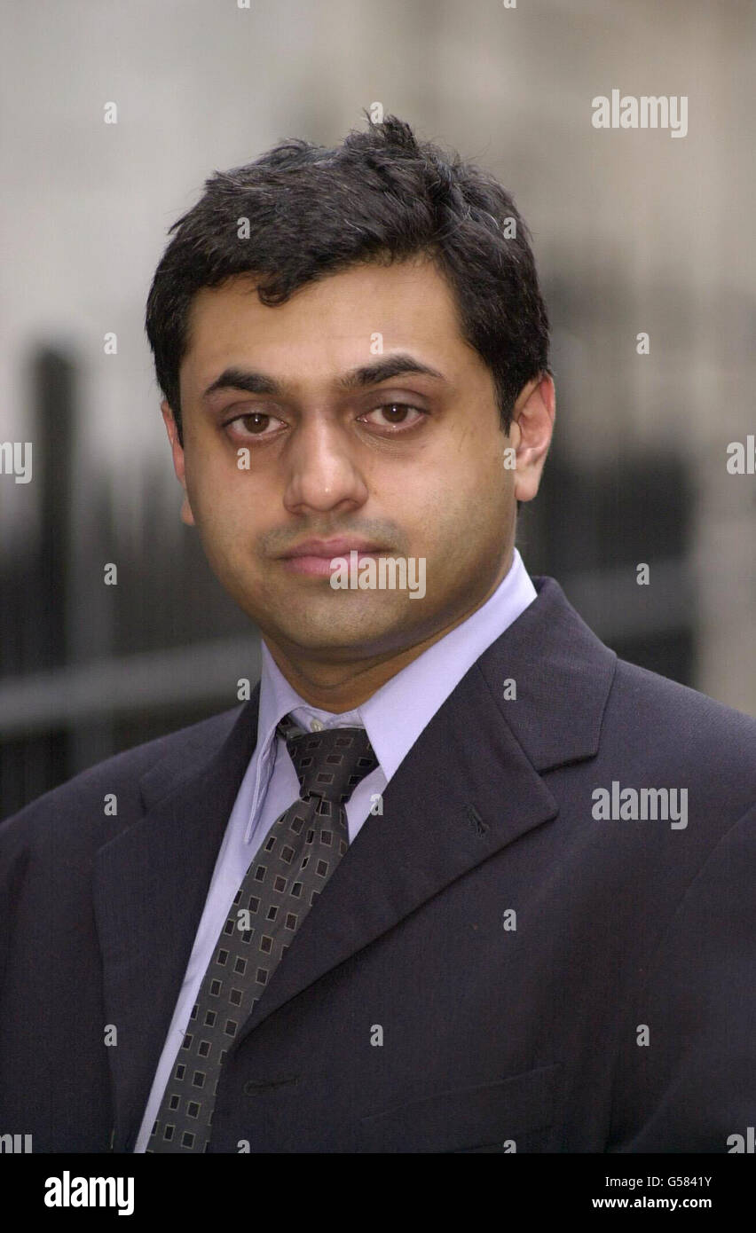 Rajesh Amrit Parmar, 29, who worked as an associate dentist at surgeries in Brixton, south London, Kent, Essex and Nottingham outside the General Dental Council in London after he was struck of the dental register for serious professional misconduct. *...The tribunal heard how he lived a secret double life as a crack cocaine addict, meeting dealers and prostitutes in the evenings and at weekends to buy the potent and highly addictive drug. See PA story TRIBUNAL Cocaine. PA photo: Toby Melville. Stock Photo