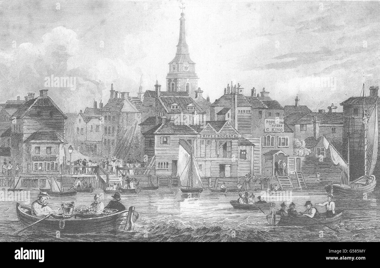 KENT: Gravesend: Wh Ireland: Stone Castle, antique print 1828 Stock Photo