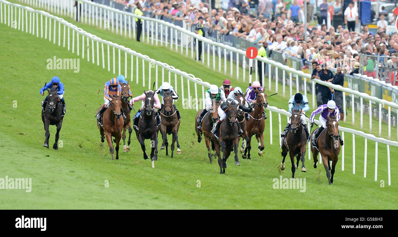 Was, ridden by Seamie Heffernan (right) goes on to win The Investec Oaks during Investec Ladies' Day of the Investec Derby Festival at Epsom Racecourse. Stock Photo