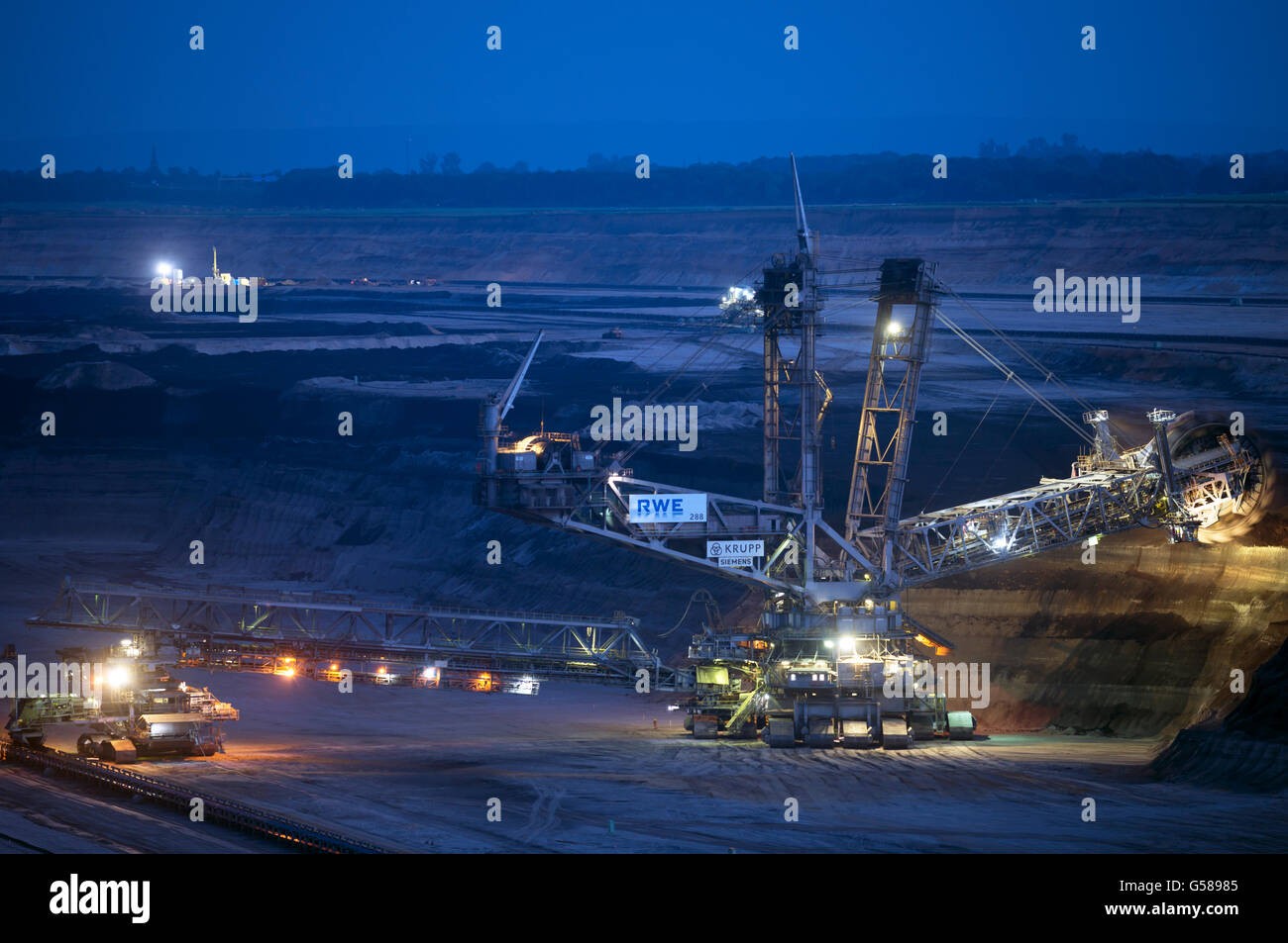 Garzweiler opencast mine, North Rhine-Westphalia, Germany. Stock Photo