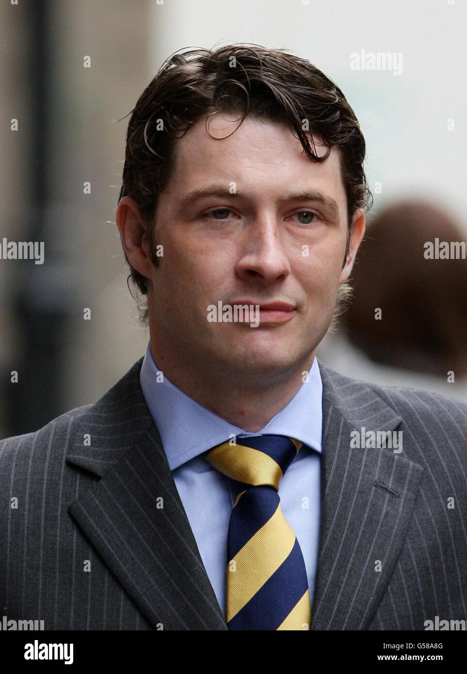 Army medic Dr Derek Keilloh arrives at the Medical Practitioners Tribunal Service in Manchester