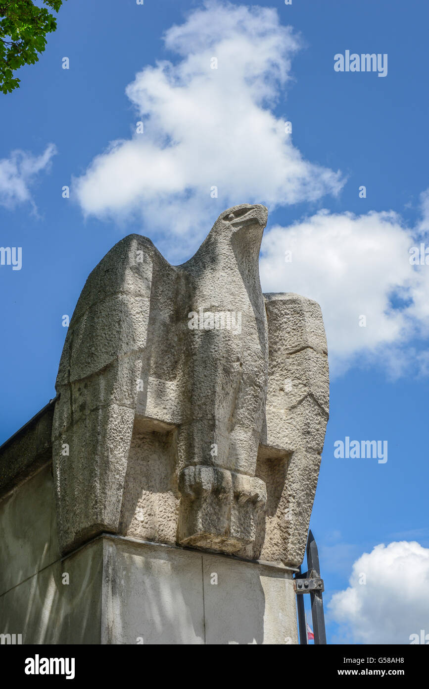 eagle statue in stone at hofburg, vienna, austria, europe Stock Photo