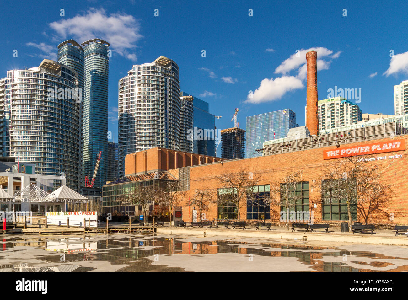 Waterfront Apartments and marina , Toronto , Canada Stock Photo Alamy