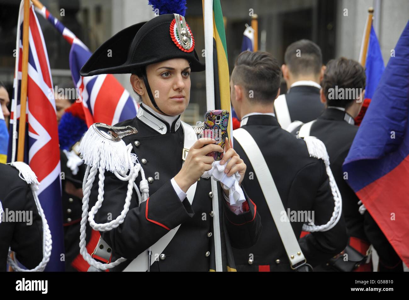 Milan, June 19, 2016, the Carabinieri National Association gathering to celebrate 202 years since the founding of the Force Stock Photo