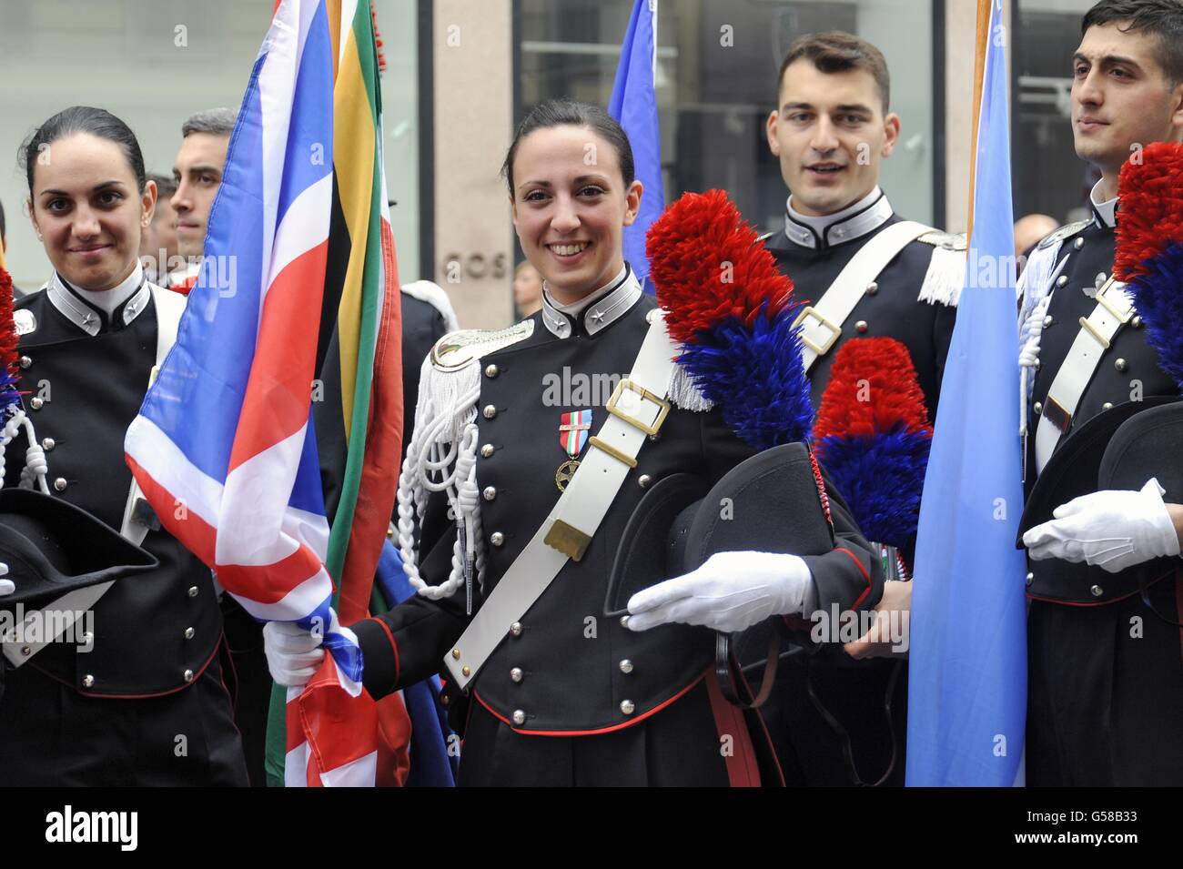 Milan, June 19, 2016, the Carabinieri National Association gathering to celebrate 202 years since the founding of the Force Stock Photo