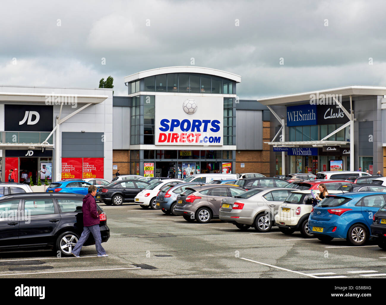 Sports Direct store at Deepdale, Preston, Lancashire, England UK Stock Photo