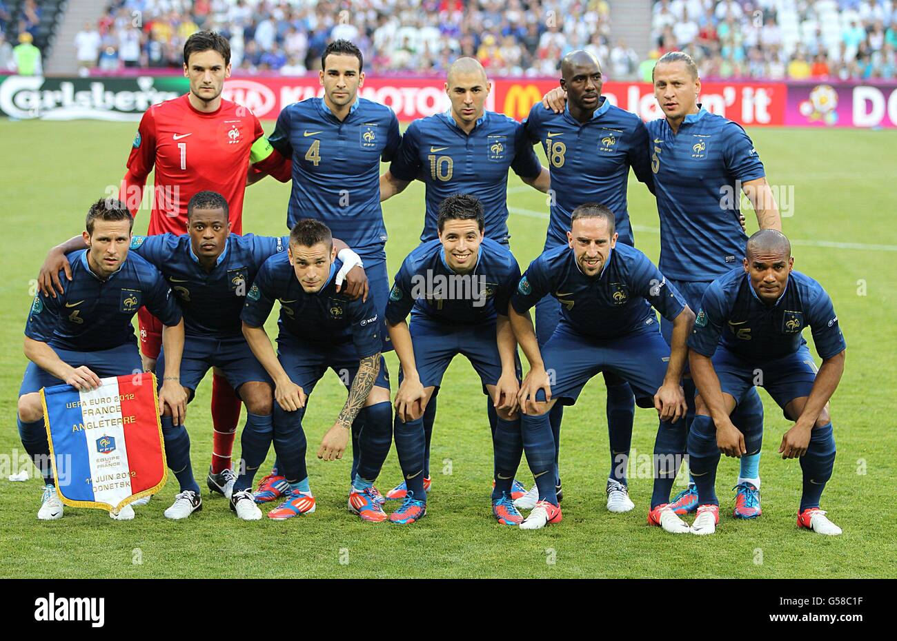 Soccer Uefa Euro 12 Group D England V France Donbass Arena Stock Photo Alamy