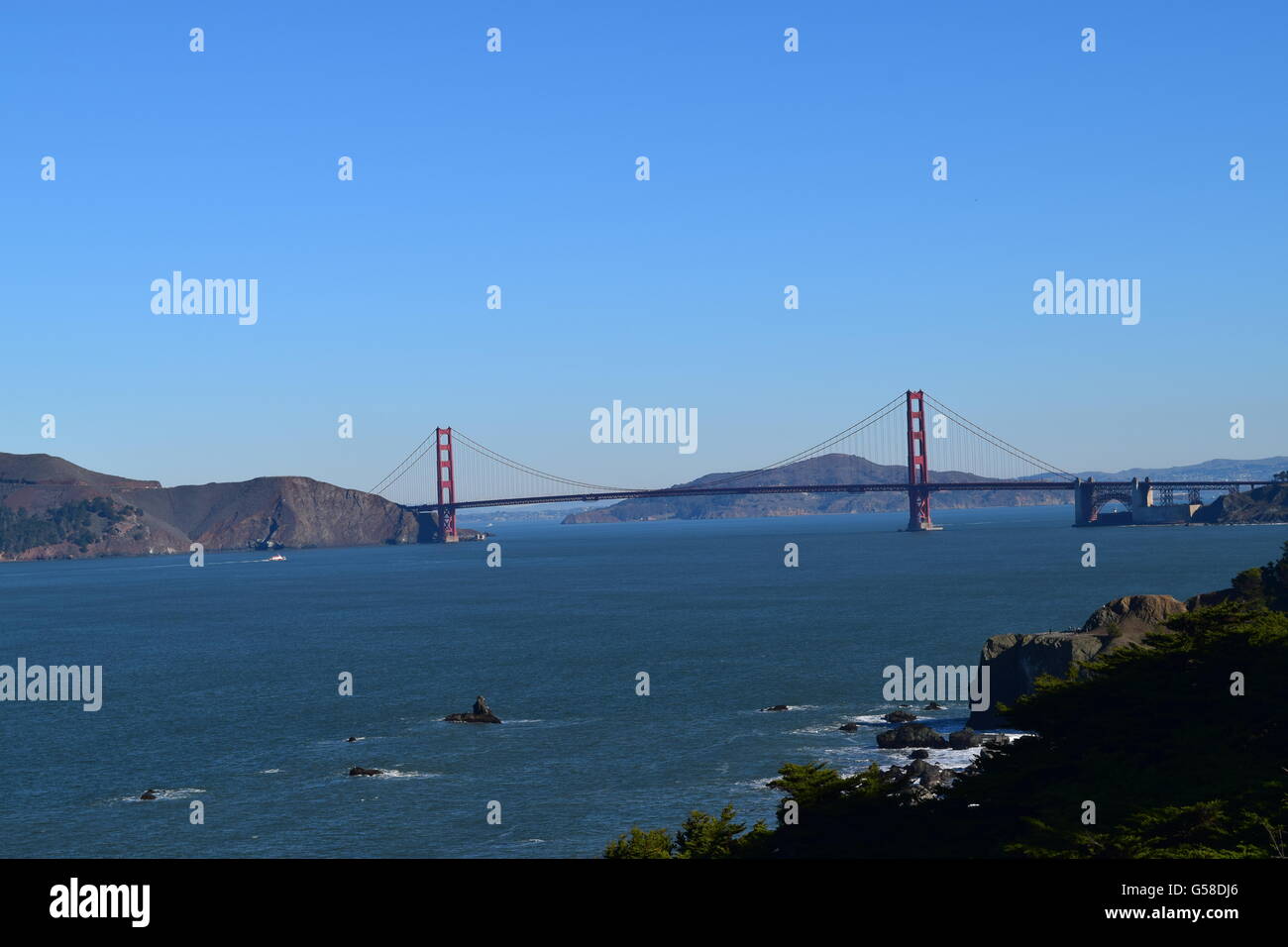 San Francisco Golden Gate Bridge 2016 Stock Photo