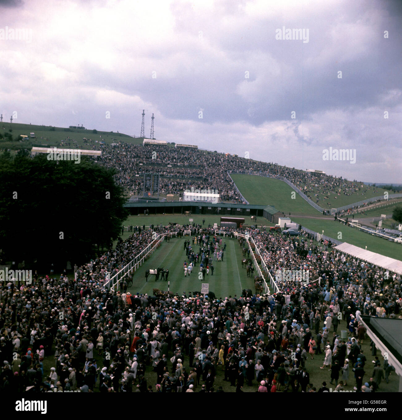 General view of the paddock and ring for ahead of the Singleton ...