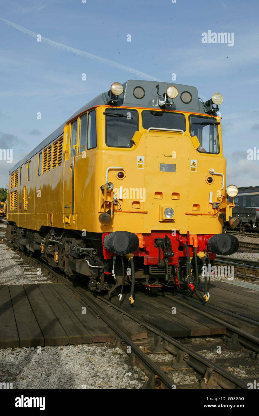 Network rail, Class 3. Vintage diesel electric build by Brush. Stock Photo