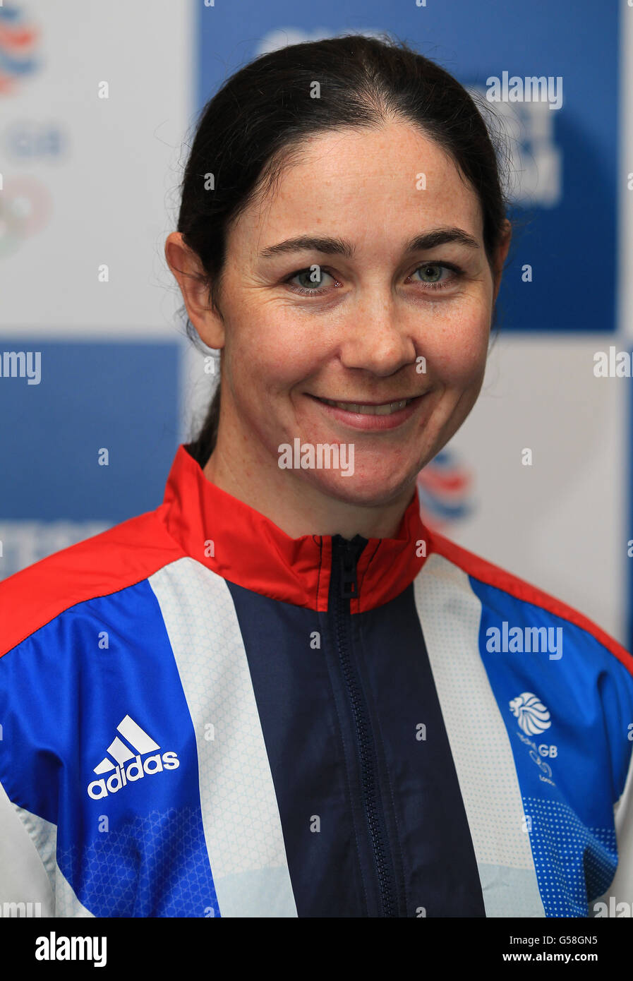 Lindsey Maguire during the London 2012 kitting out session at Loughborough University, Loughborough. Stock Photo