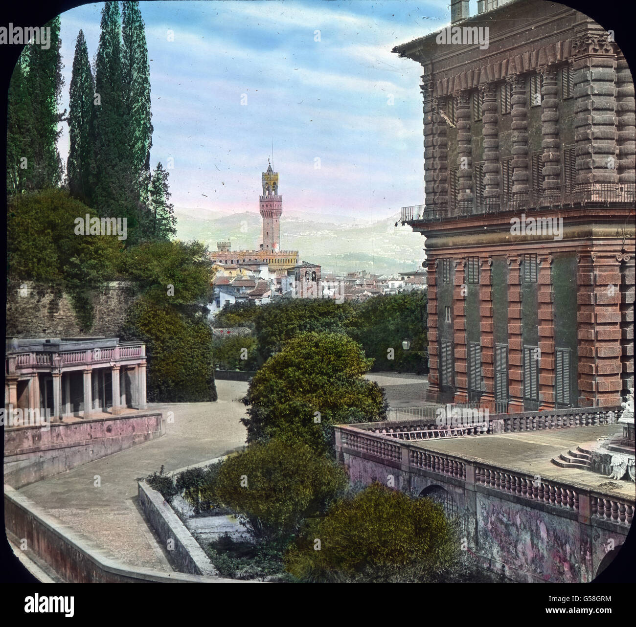 Wundervoll ist von hier die Aussicht auf den Palazzo Vecchio mit dem