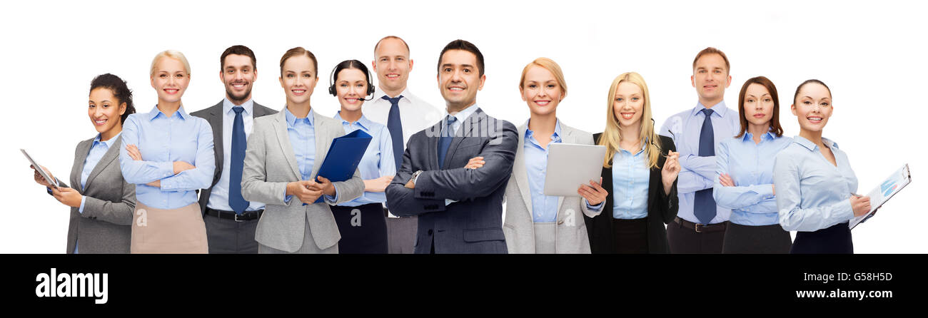 group of happy business people Stock Photo - Alamy