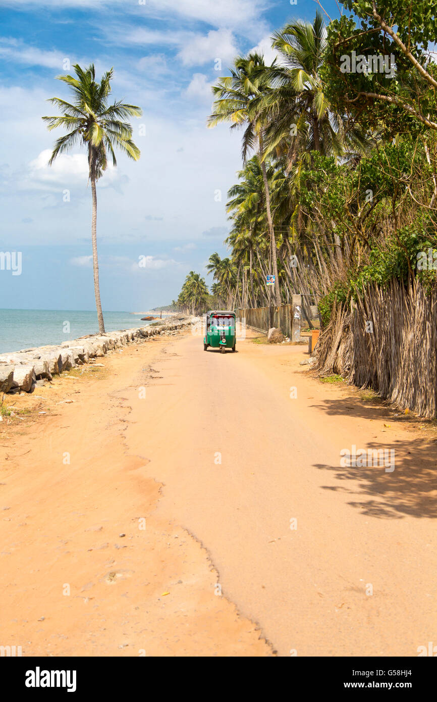Negombo beach at Sri Lanka at sunny day Stock Photo