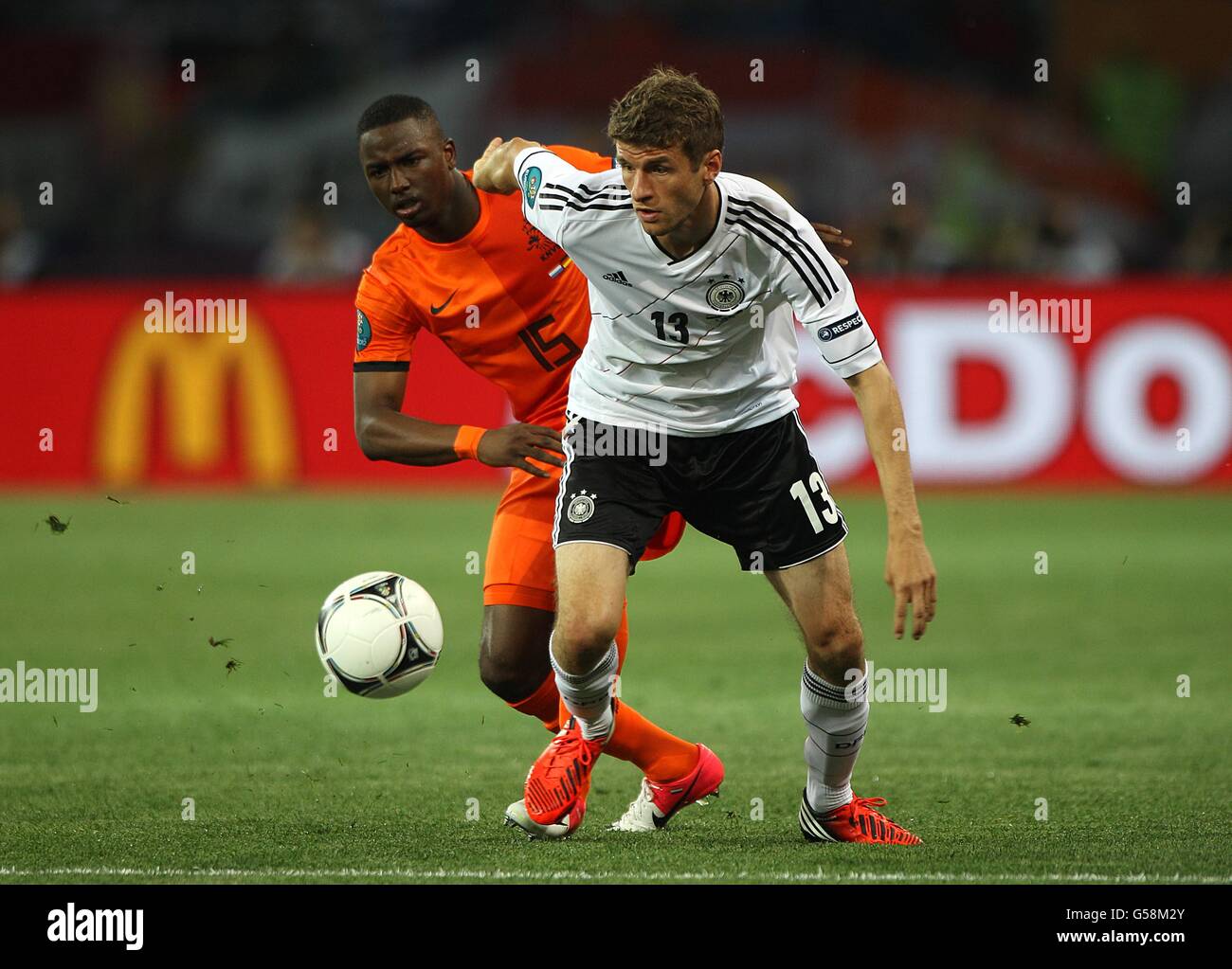 Soccer - UEFA Euro 2012 - Group B - Netherlands v Germany - Metalist Stadium Stock Photo