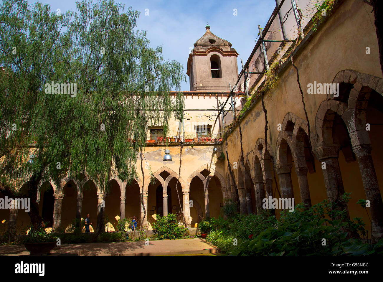 The Cloister of San Francesco in Sorrento Italy. This is a venue for the Sorrento classical