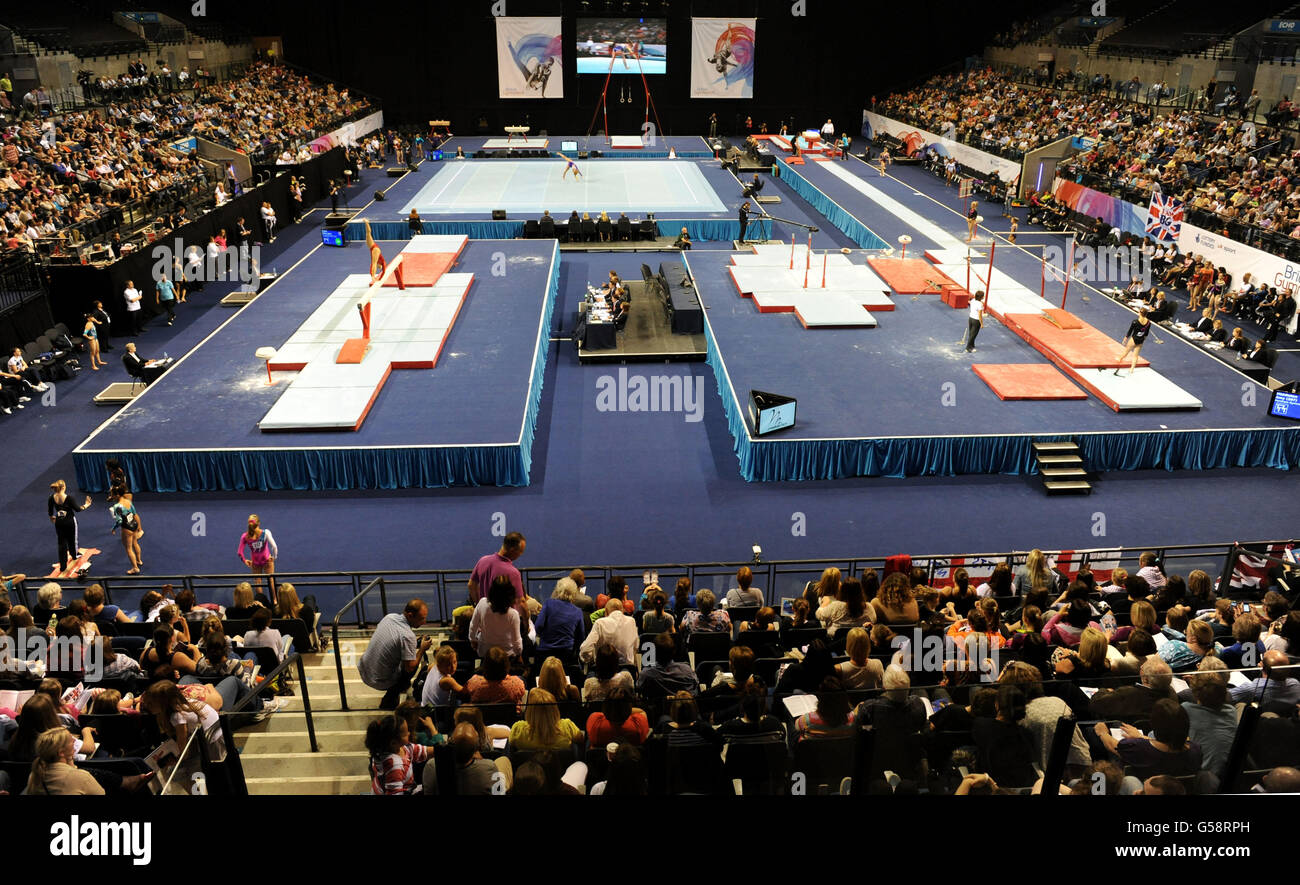 Gymnastics - Men's and Women's Artistic Gymnastics British Championships - Day Two - Echo Arena Stock Photo