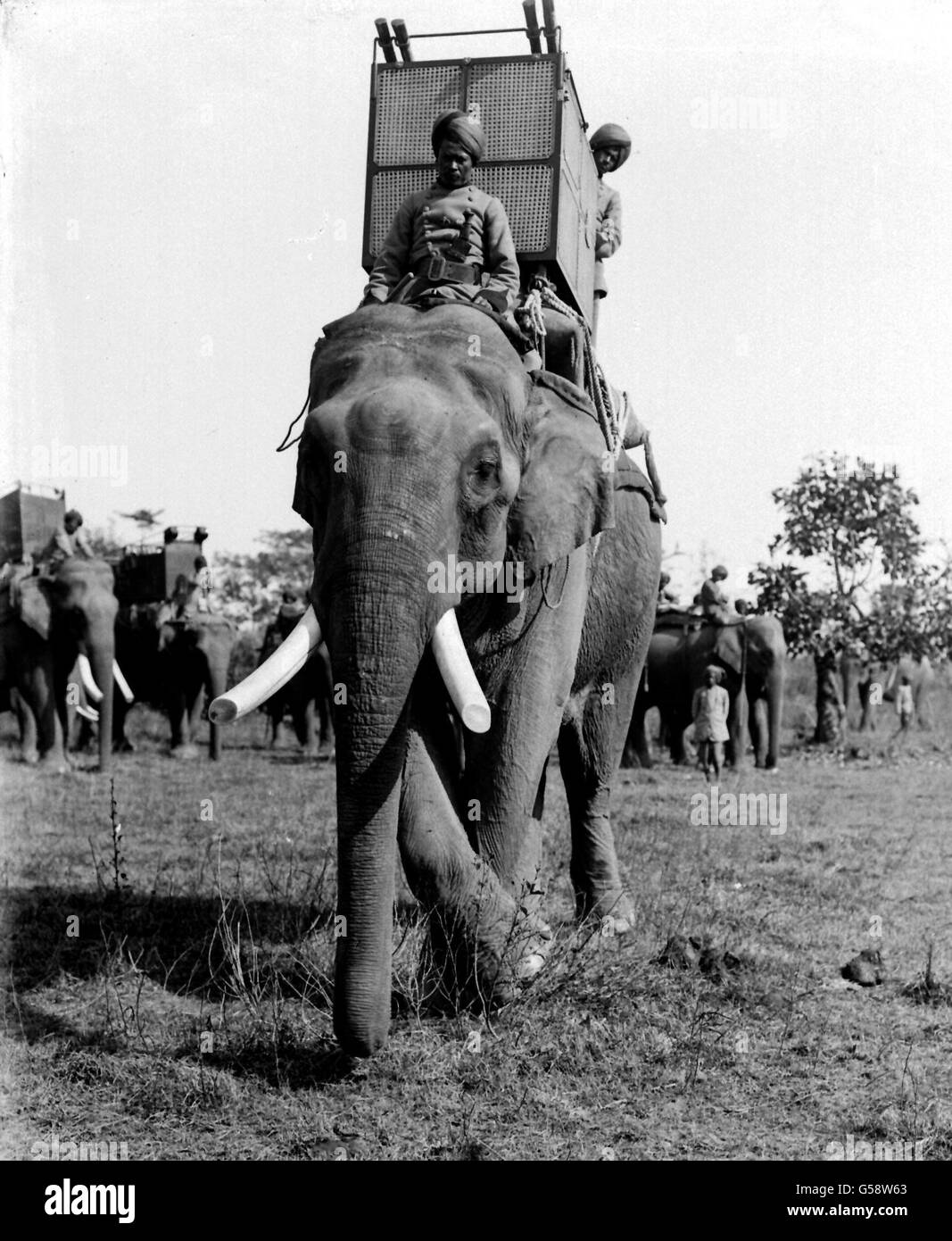Royalty - King George V and Queen Mary Tour of India and Nepal Stock Photo