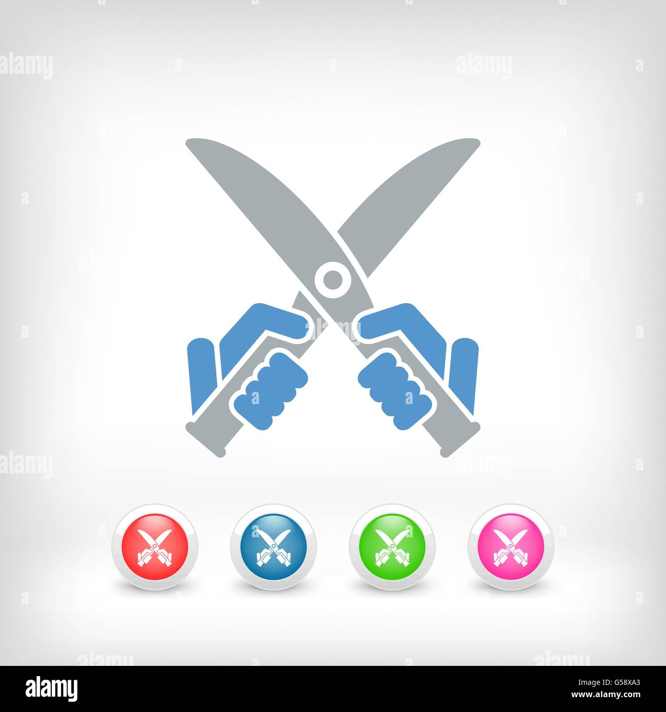 Prune shears Stock Vector Images - Alamy